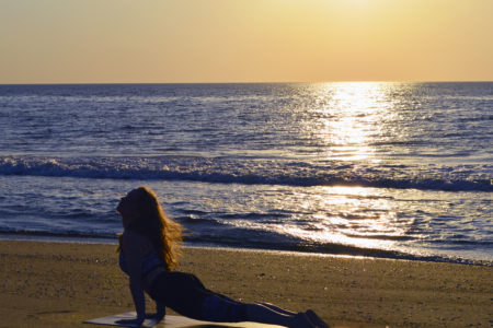 Yoga on the beach