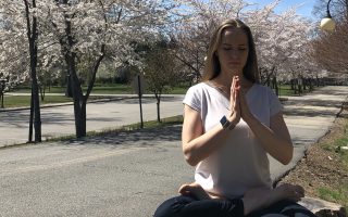 meditation in spring