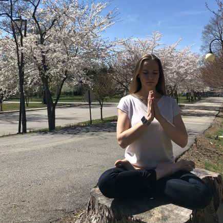 meditation in spring