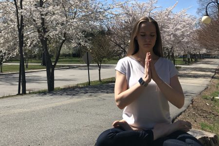 meditation in spring