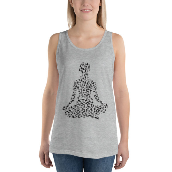 Meditation Unisex Tank Top - Image 4