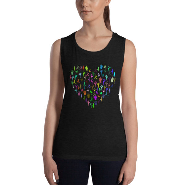 Yoga Love Ladies’ Muscle Tank - Image 2