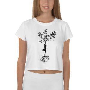 Tree of Life Living Yogi Life Crop Tee