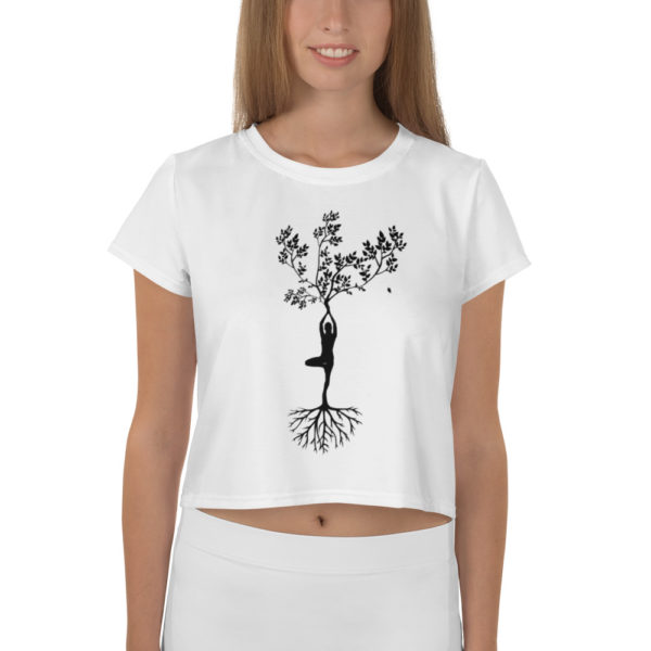 Tree of Life Living Yogi Life Crop Tee