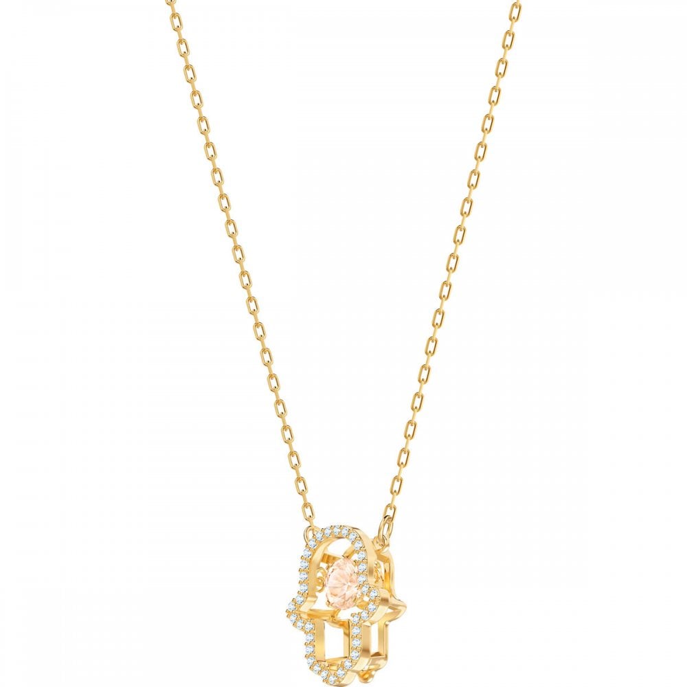 Swarovski fatima discount hand necklace