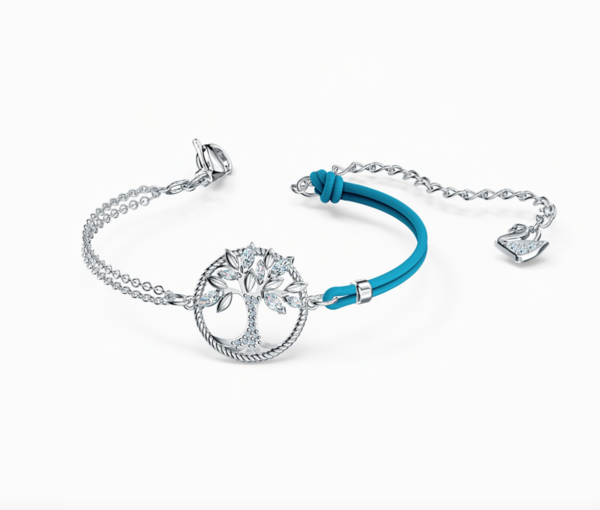 Swarovski SYMBOLIC TREE OF LIFE BRACELET, Blue, Rhodium -5521494 - Image 3