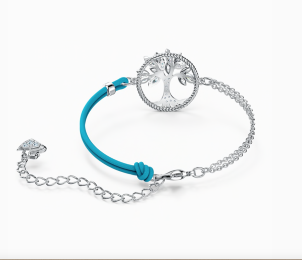 Swarovski SYMBOLIC TREE OF LIFE BRACELET, Blue, Rhodium -5521494 - Image 4