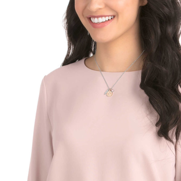 Swarovski Zodiac Pendant SAGITTARIUS, Pink, Rhodium Plating -5349221 - Image 3
