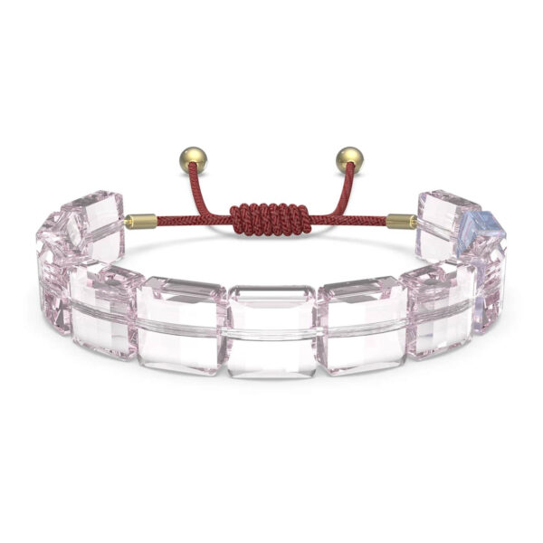 Swarovski Letra Bracelet HEART, Pink, Gold-Tone Plated - 5615001 - Image 2