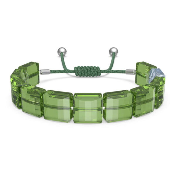 Swarovski Letra Bracelet LUCKY CLOVER, Green, Rhodium Plated - 5614970 - Image 2