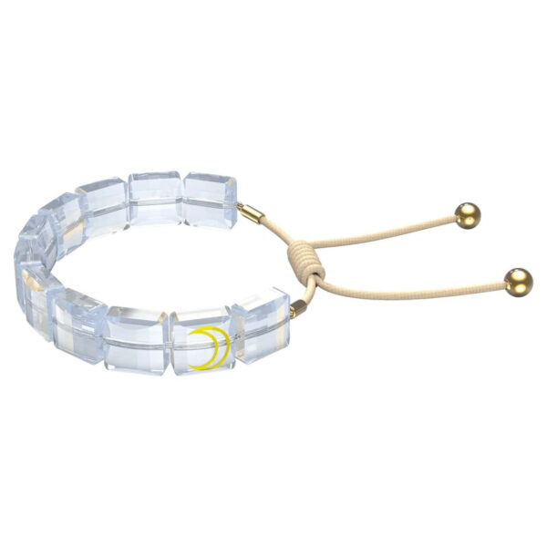 Swarovski Letra Bracelet YELLOW MOON, White, Gold-tone Plated - 5615863
