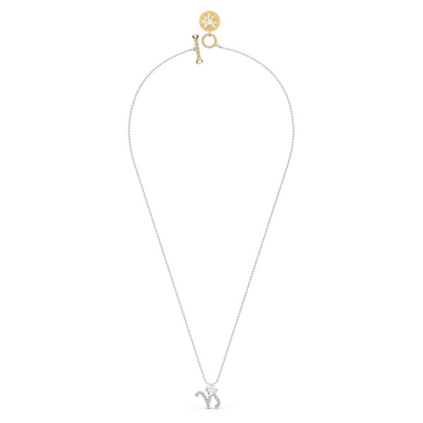 Swarovski Zodiac II Pendant Necklace, CAPRICORN, White, Mixed Metal Finish -5563892 - Image 2