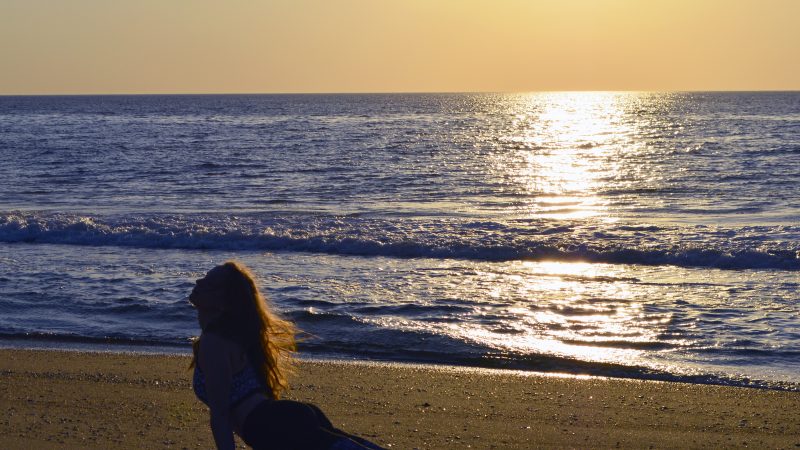 Yoga on the beach